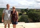 Standing at the top of the Great Pyramid at Uxmal
